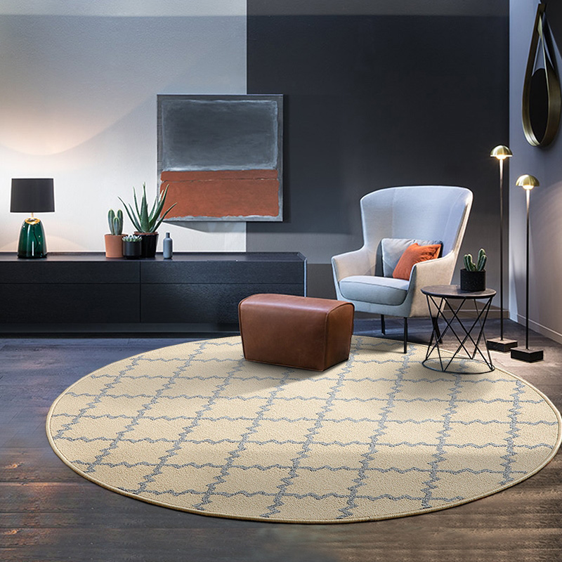 Round shaped Retro diamond Trellis Area Rug Moroccan Tile Shag Collection Floor mat Indoor Outdoor carpet, As picture
Round shaped Retro diamond Trellis Area Rug Moroccan Tile Shag Collection Floor mat Indoor Outdoor carpet, As picture