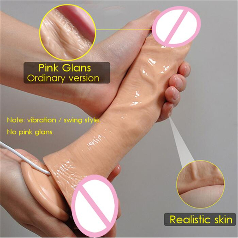 Ataullah 23CM Vibrator Sex Toys for Woman 10 Speeds Big Dildo Realistic Silicone Huge Dildo Penis Powerful Adult Toy ST115 Y191022