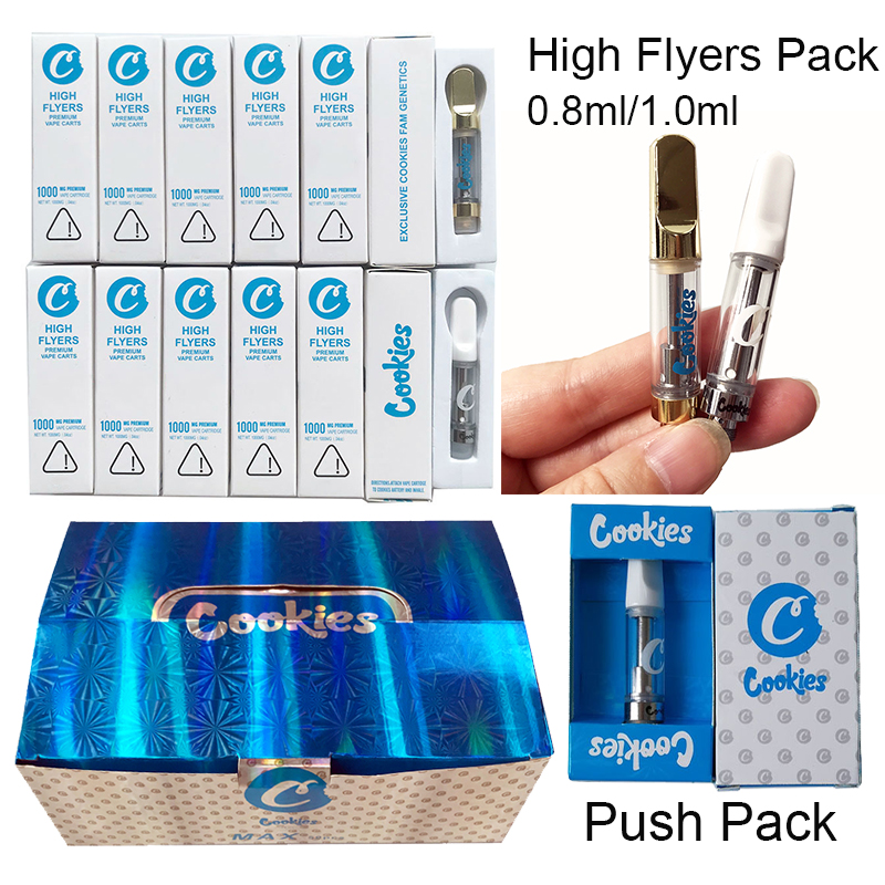 Cookies High Flyers Push Vape Cartridges Packaging Empty Vape Pen Cartridge Ceramic Thick Oil Wax Vaporizer Carts E Cigarettes 510 Thread
Cookies High Flyers Push Vape Cartridges Packaging Empty Vape Pen Cartridge Ceramic Thick Oil Wax Vaporizer Carts E Cigarettes 510 Thread