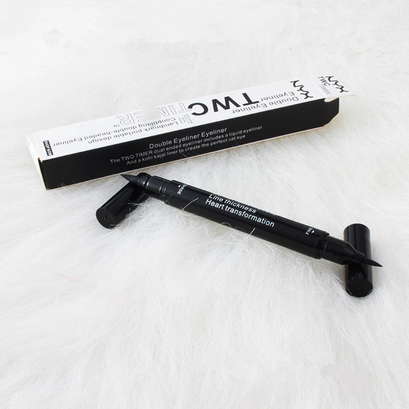 NYX double headed eyeliner waterproof not blooming not bleaching durable quick-drying soft hair easy to remove makeup Eyeliner 12, Black
NYX double headed eyeliner waterproof not blooming not bleaching durable quick-drying soft hair easy to remove makeup Eyeliner 12, Black