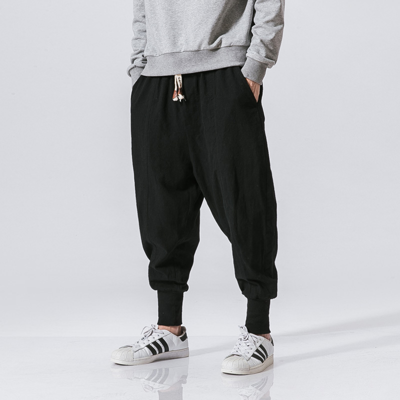 Trouser Male Harem Pant Men Ankle Banded Jogger Pant Chinese Traditional Clothe, Black
Trouser Male Harem Pant Men Ankle Banded Jogger Pant Chinese Traditional Clothe, Black