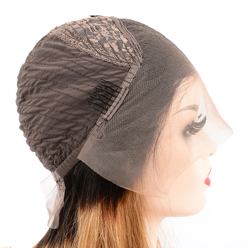 Ombre Color Brazilian Human Hair 1B 30 Peruvian Virgin Hair 13*4 Lace Front Wig 150% Density 10-32 inch Body Wave Straight