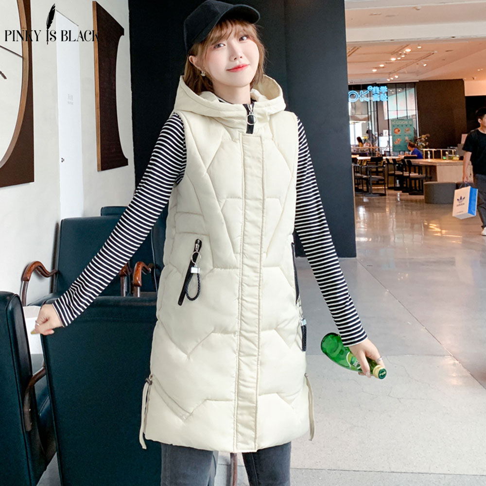 PinkyIsBlack 2019 Autumn Winter Vest Women Waistcoat Female Sleeveless Vest Jacket Hooded Warm Long Coat Colete Feminino, Black
PinkyIsBlack 2019 Autumn Winter Vest Women Waistcoat Female Sleeveless Vest Jacket Hooded Warm Long Coat Colete Feminino, Black