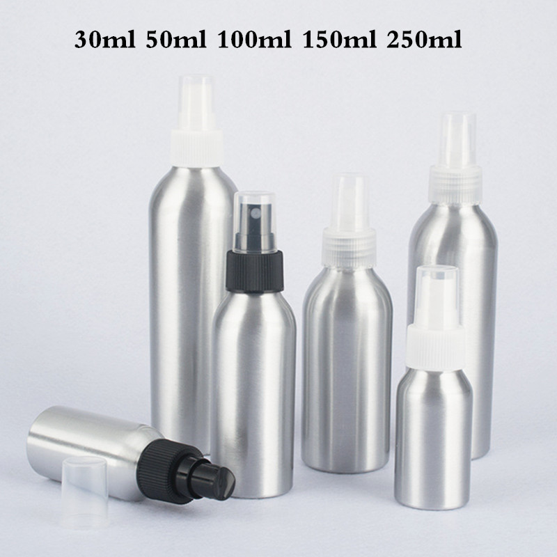 30ml 50ml 100ml 150ml 250ml Aluminum Fine Mist Spray Bottles Atomizer Bottles with Black/White/Clear Spray Pump Cap 0407
30ml 50ml 100ml 150ml 250ml Aluminum Fine Mist Spray Bottles Atomizer Bottles with Black/White/Clear Spray Pump Cap 0407