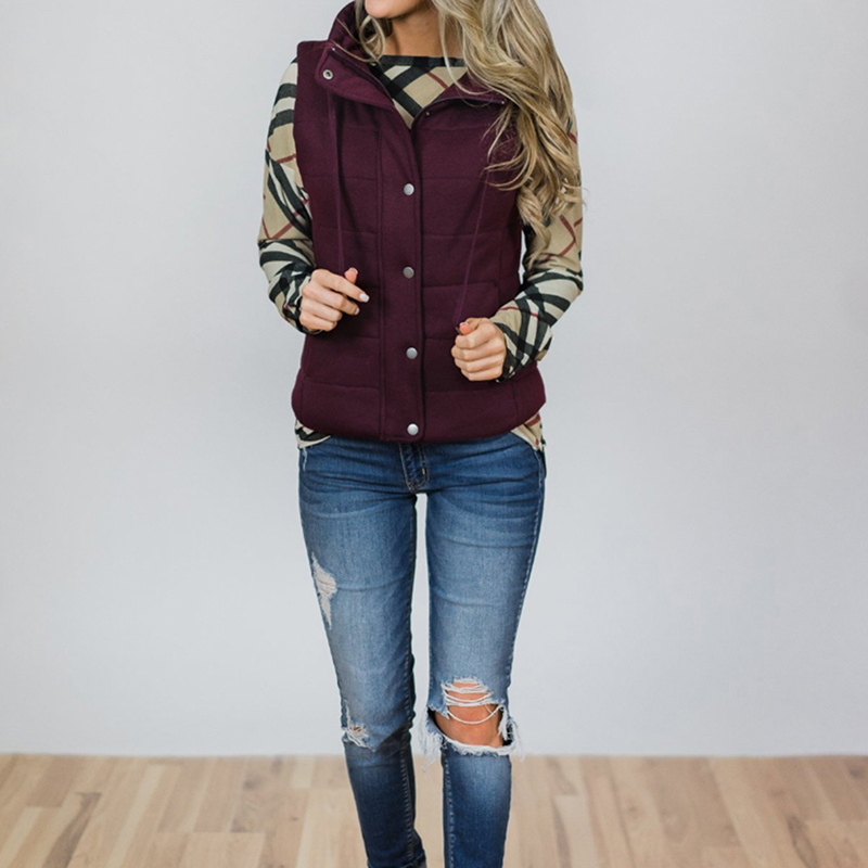 Women Vest Female Casual Solid Zippers Vest Fashion Stand Collar Ladies V-neck Coat For Femme, Gray
Women Vest Female Casual Solid Zippers Vest Fashion Stand Collar Ladies V-neck Coat For Femme, Gray