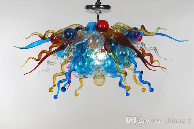 Modern Glass Flower Ceiling Lamp LED Flush Mount Ceiling Chandelier Lights Fixture Home Lamps for Living Room Bedroom Kitchen
