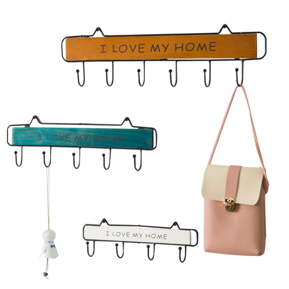 New House holdSolid Wood Wrought Iron Hook Rack Coat Hook Kitchen Wall Decoration Rack Home Accessories
New House holdSolid Wood Wrought Iron Hook Rack Coat Hook Kitchen Wall Decoration Rack Home Accessories