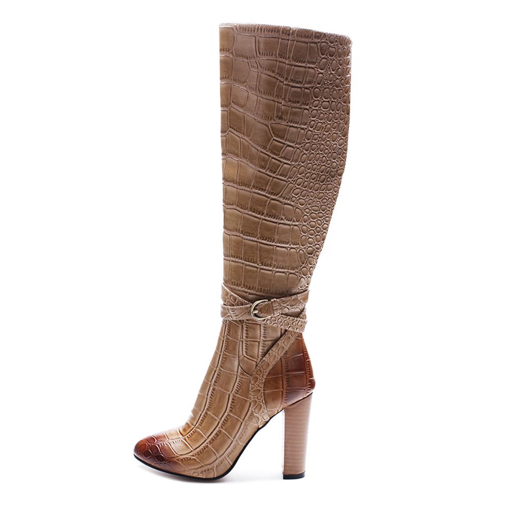 Women's Knee Boots Winter Chunky High Heel Long Booties Ladies Sexy Stone Pattern PU Leather 2019 Zipper Closure Fashion Shoes, Grey
Women's Knee Boots Winter Chunky High Heel Long Booties Ladies Sexy Stone Pattern PU Leather 2019 Zipper Closure Fashion Shoes, Grey