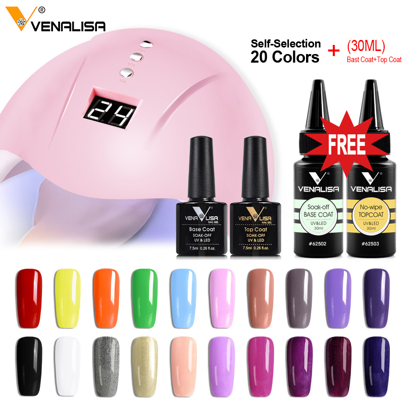 12W UV LED Nail Lamp Fast Dry Nail Gel Polish Kits Salon Used 30ML Base Coat Nowipe Top Coat Fill Gel Lacquer, 921-940 and lamp
12W UV LED Nail Lamp Fast Dry Nail Gel Polish Kits Salon Used 30ML Base Coat Nowipe Top Coat Fill Gel Lacquer, 921-940 and lamp