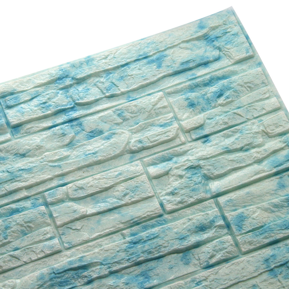 KAKUDER 3D Brick Wallpaper PE Foam Wallpaper Self-Adhesive Panels Room Decal Stone Decoration Embossed 60*30cm dropshipping 323Z