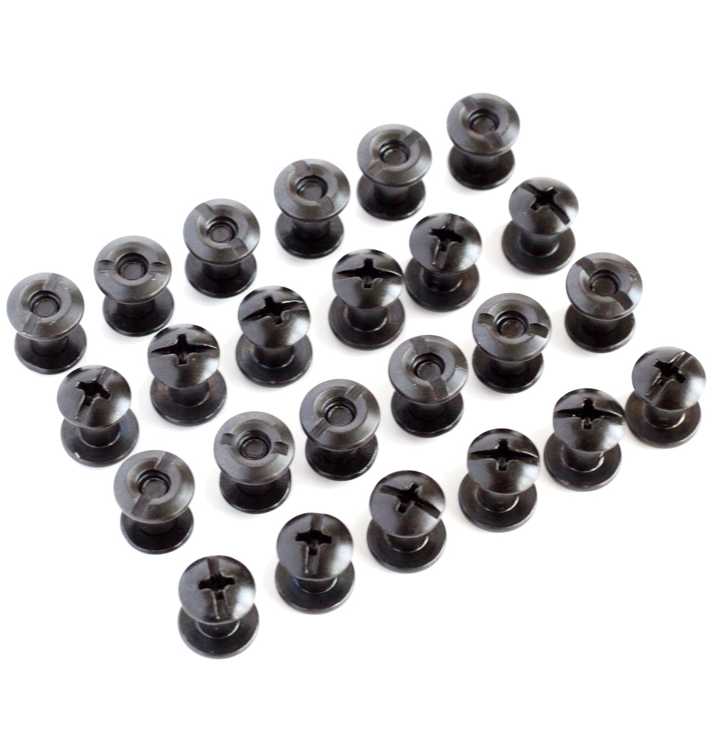 24pcs Black Tactical Chicago Screws Slotted Posts and Cross Head Screw DIY Kydex Leather Holster Sheath, As picture
24pcs Black Tactical Chicago Screws Slotted Posts and Cross Head Screw DIY Kydex Leather Holster Sheath, As picture