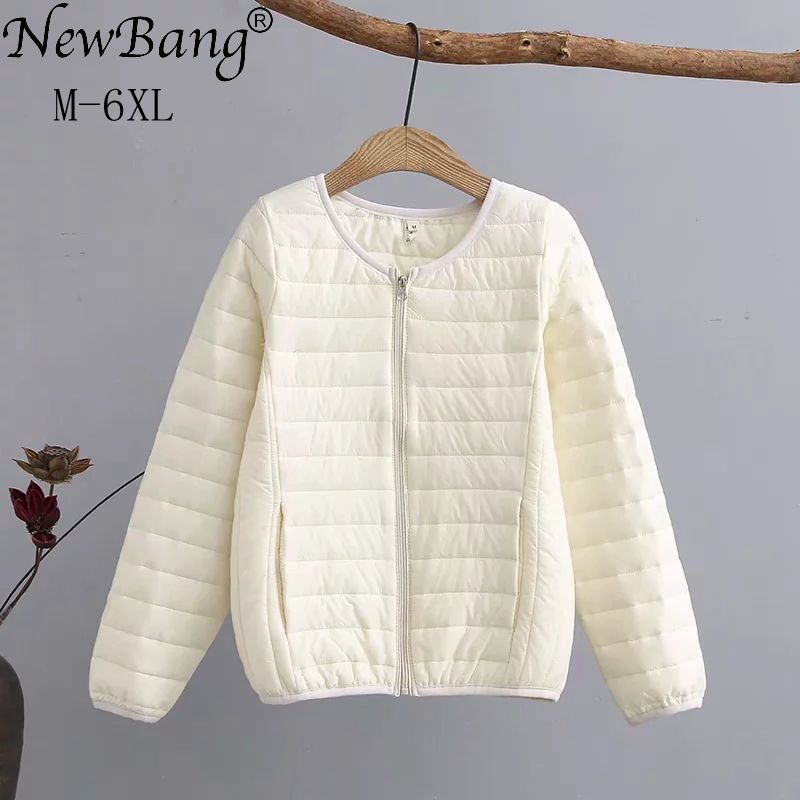 NewBang 5XL 6XL Plus Size Lightweight Cotton Coat Women Winter Warm Linner Collarless Coat With Zipper Feamale Slim Jackets, Beige
NewBang 5XL 6XL Plus Size Lightweight Cotton Coat Women Winter Warm Linner Collarless Coat With Zipper Feamale Slim Jackets, Beige