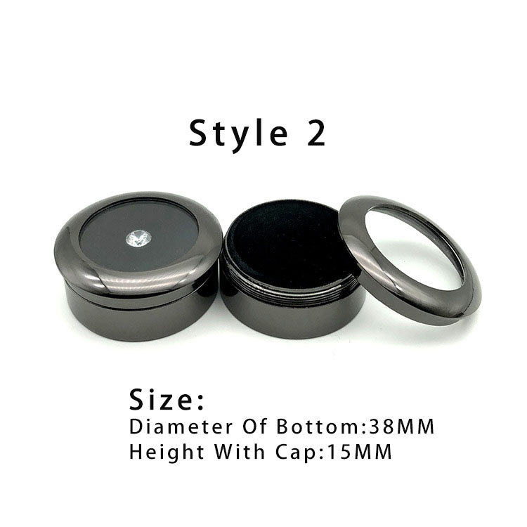 Loose Diamond or Gemstone Display Box Case Holder Show Container Metal