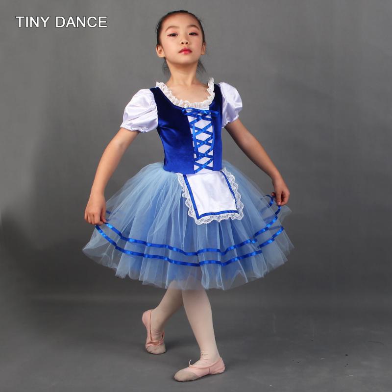 Royal Blue Romantic Length Ballet Dance Tutu Short Sleeve Stretch Velvet Bodice with Blue Platter Tutu Leotard Dress 20180
Royal Blue Romantic Length Ballet Dance Tutu Short Sleeve Stretch Velvet Bodice with Blue Platter Tutu Leotard Dress 20180