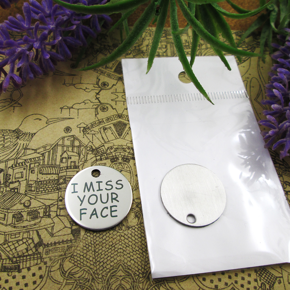 40pcs--" I MISS YOUR FACE"stainless steel charms more style for choosing DIY Charms pendants for necklace 
40pcs--" I MISS YOUR FACE"stainless steel charms more style for choosing DIY Charms pendants for necklace