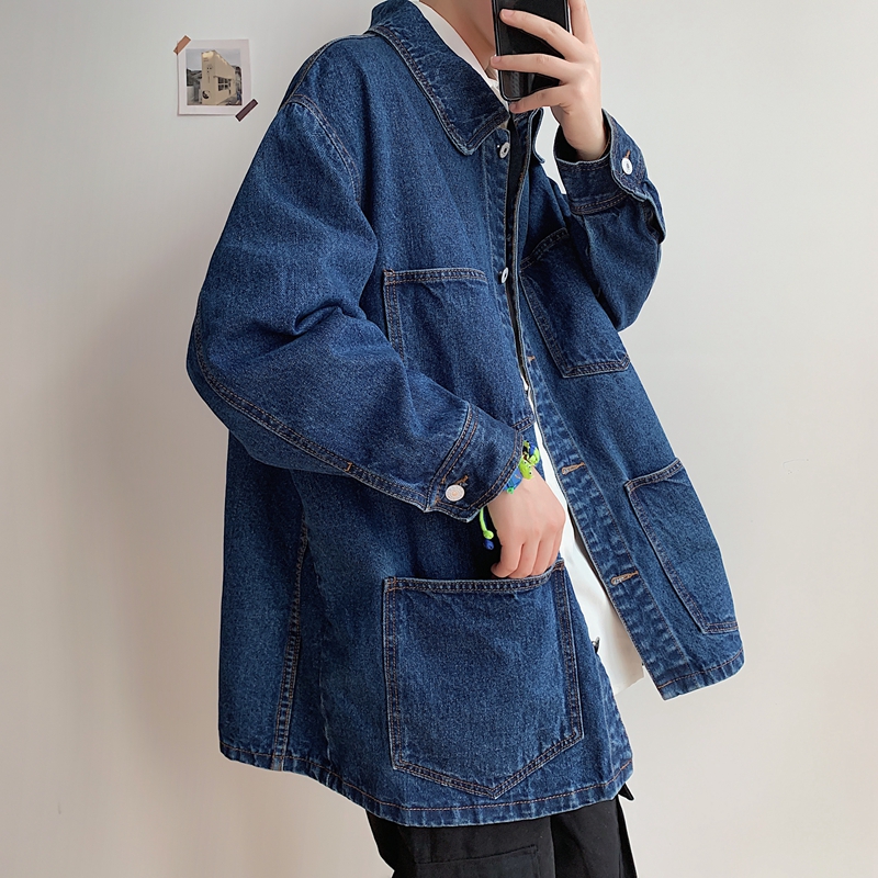 Men' Denim Jacket 2020 New Korean Casual Explosion Models Couple Denim Jacket Handsome Streetwear -XL, Black
Men' Denim Jacket 2020 New Korean Casual Explosion Models Couple Denim Jacket Handsome Streetwear -XL, Black