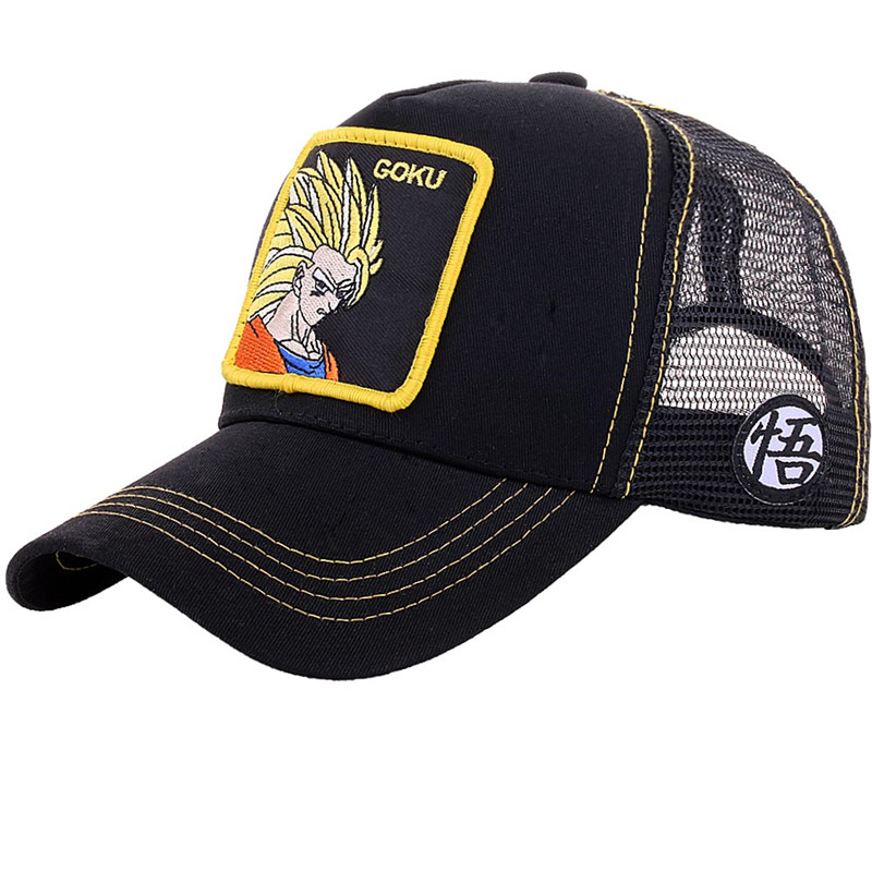 Ball Z Mesh Hat Goku Baseball Cap High Quality Black & Yellow Curved Brim Snapback Cap Gorras Casquette, Blue;gray
Ball Z Mesh Hat Goku Baseball Cap High Quality Black & Yellow Curved Brim Snapback Cap Gorras Casquette, Blue;gray