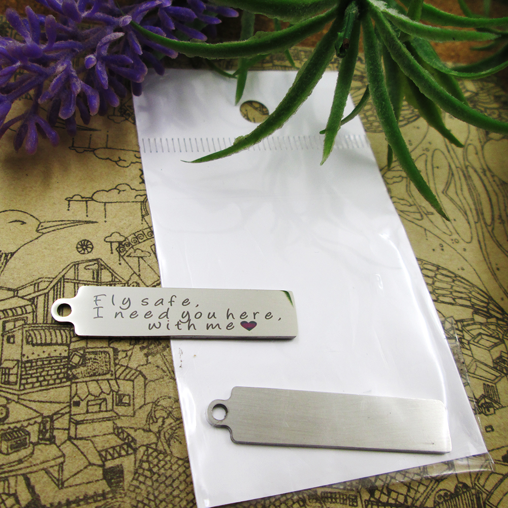 40pcs--"fly safe. I need you here. with me"stainless steel charms more style for choosing DIY Charms pendants for necklace
40pcs--"fly safe. I need you here. with me"stainless steel charms more style for choosing DIY Charms pendants for necklace