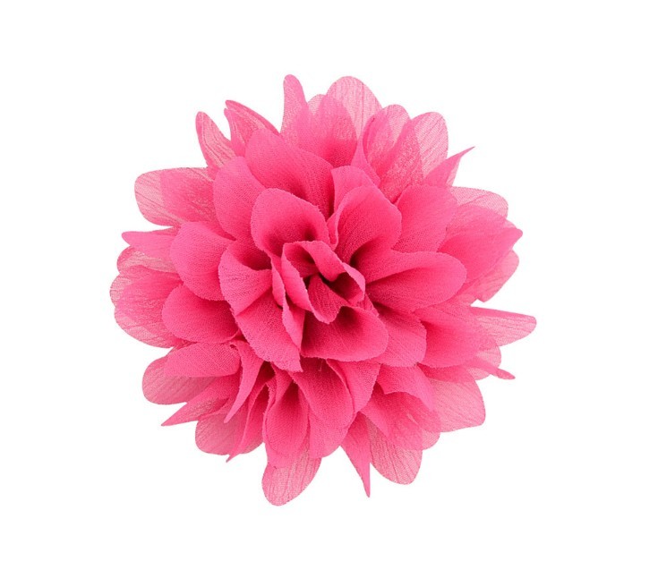 Baby Hair Clips 3.5 Inch Girl Chiffon Flowers Hairpins Hair Accessories Boutique Ribbon Flower with Clip Children Fashion Barrettes