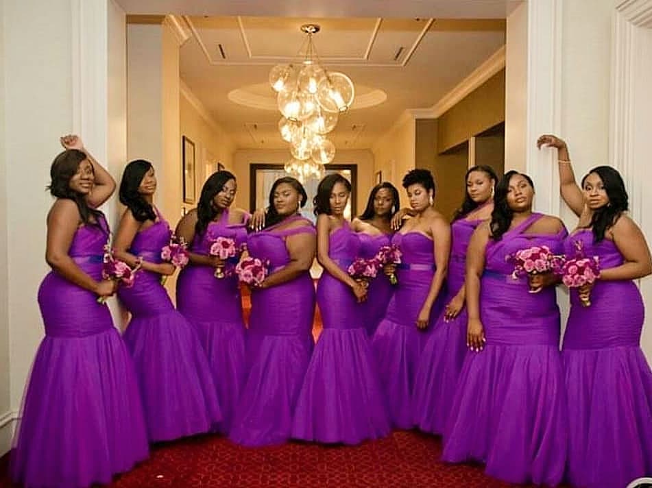 Plus Sizes African Mermaid Bridesmaid Dresses One Shoulder Ruffle Tiered Black Girls Wear Maid Of Honor Dresses Wedding Guest Dresses
Plus Sizes African Mermaid Bridesmaid Dresses One Shoulder Ruffle Tiered Black Girls Wear Maid Of Honor Dresses Wedding Guest Dresses