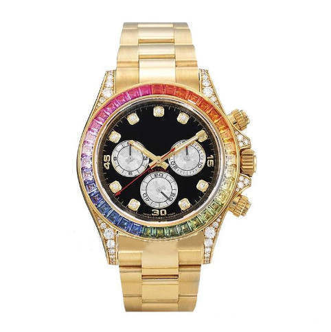 Best-selling high-end series 116598 RBOW 40MM round rainbow diamond mechanical men's watch , fashionable waterproof men's watch, Camel
Best-selling high-end series 116598 RBOW 40MM round rainbow diamond mechanical men's watch , fashionable waterproof men's watch, Camel