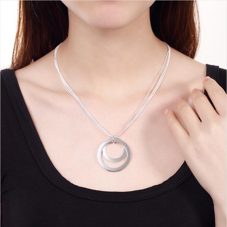 High grade 925 sterling silver Dual sand O piece jewelry set DFMSS017 brand new Factory direct 925 silver necklace earring