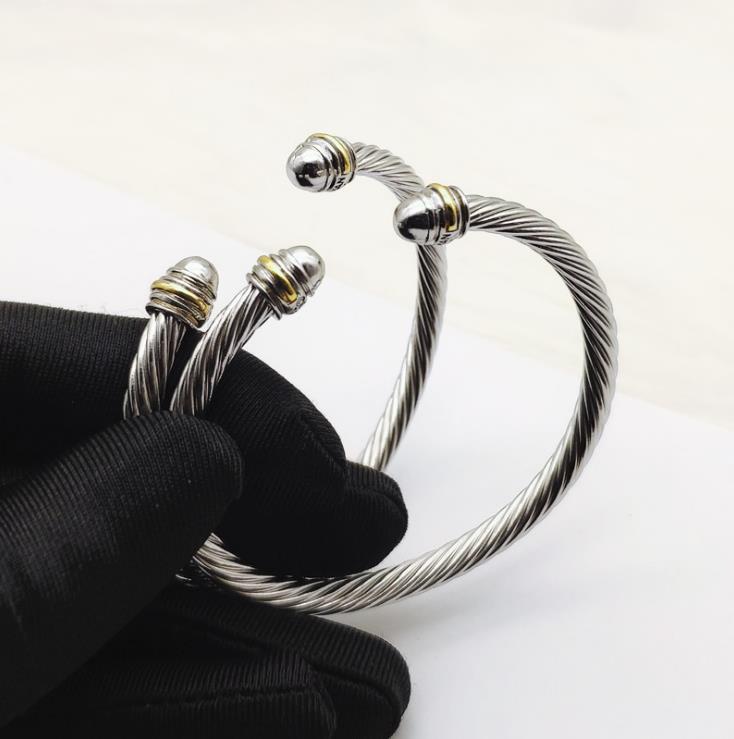 Round head retro open bracelet ecofriendly copper electroplating true gold does not fade fad European and American popular ladies