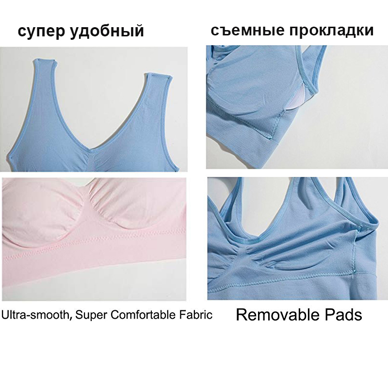 Yoga Top Women Sport Top Fitness Women Padded Push Up Sports Bra Tops Yoga Bra Running Gym Plus Size Sport Shirt Workout