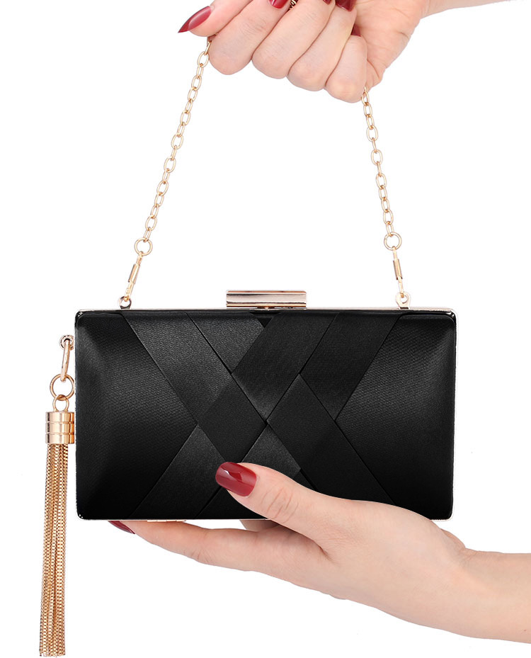 YG Evening Party Bag Wedding Bridal Bag Womens Tassel Clutch Evening Bridal Bag Wedding Fashion Prom Handbag