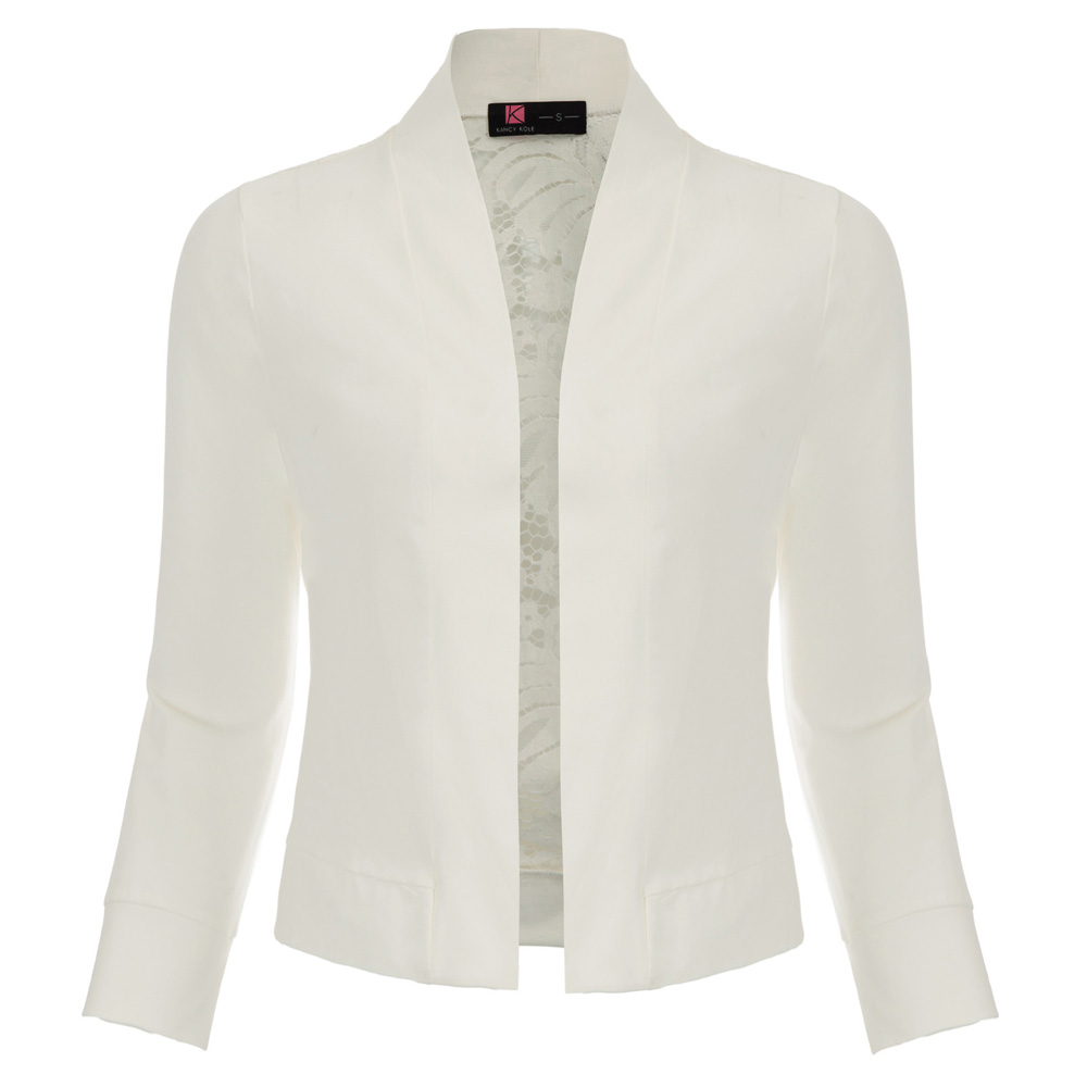Evening party Shrug Lace back Bolero Office Work Wear Cardigan Tops Blazers Womens Business 3/4 sleeve Open front Cropped top, Black
Evening party Shrug Lace back Bolero Office Work Wear Cardigan Tops Blazers Womens Business 3/4 sleeve Open front Cropped top, Black