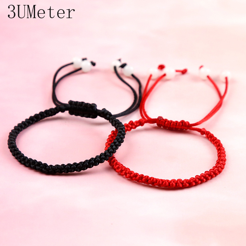 3UMeter Fashion Black Red Bracelet Hand-knitted Simple Red Rope Bracelet Men Women Couple Gift Drop Shipping
3UMeter Fashion Black Red Bracelet Hand-knitted Simple Red Rope Bracelet Men Women Couple Gift Drop Shipping