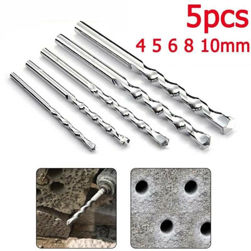5pcs Masonry Drill Bit Tungsten Carbide Tip For Stone Concrete Brick Drills Bits Titanium Coated Drill Bit Set Metalworking Tool
5pcs Masonry Drill Bit Tungsten Carbide Tip For Stone Concrete Brick Drills Bits Titanium Coated Drill Bit Set Metalworking Tool