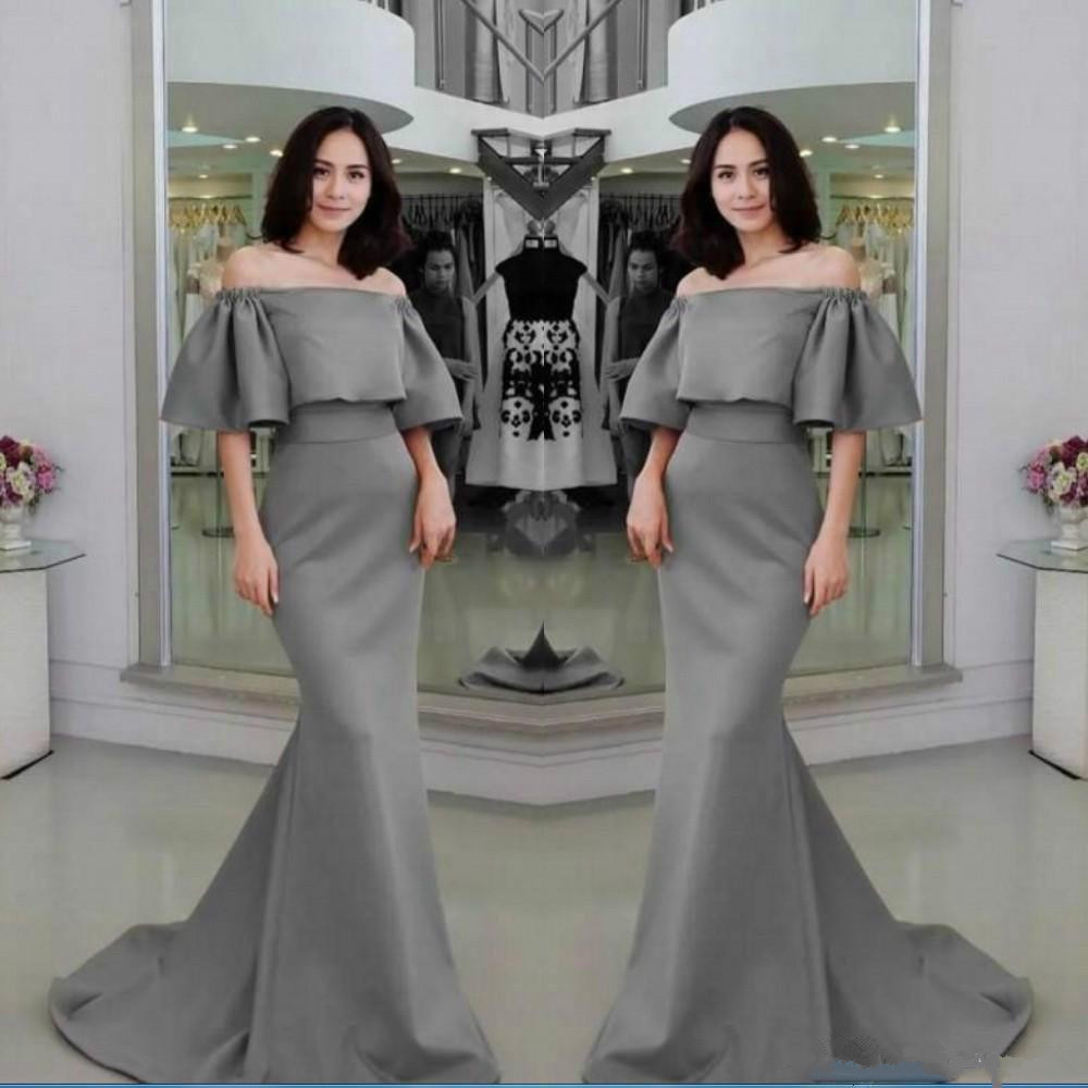 Grey Satin Off Shoulder Mermaid Long Formal Dresses Elegant Evening Gowns Abendkleider party Prom Dresses robes de caftan abaya dubai, Nude
Grey Satin Off Shoulder Mermaid Long Formal Dresses Elegant Evening Gowns Abendkleider party Prom Dresses robes de caftan abaya dubai, Nude