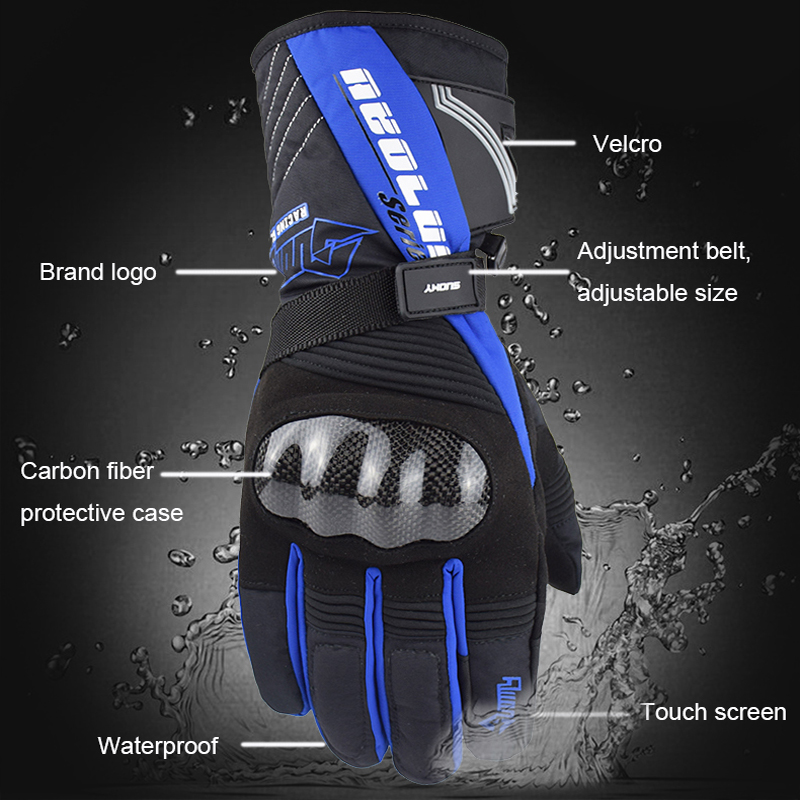 SUOMY Motorcycle Gloves Men 100 Waterproof Windproof Winter Moto Gloves Touch Screen Gant Moto Guantes Motorbike Riding Gloves219