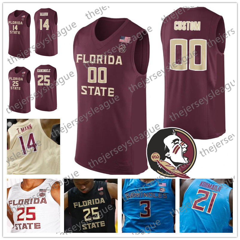 Florida State Seminoles Custom Any Name Number Stitched Red Gold Black White 2019 FSU NCAA College Basketball Jerseys #4 Ty Hands от DHgate WW