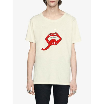 19SS Made in Italy Big Mouth Beige Tee Street Fashion Casual Short Sleeve Shirt Men Women G, White
19SS Made in Italy Big Mouth Beige Tee Street Fashion Casual Short Sleeve Shirt Men Women G, White