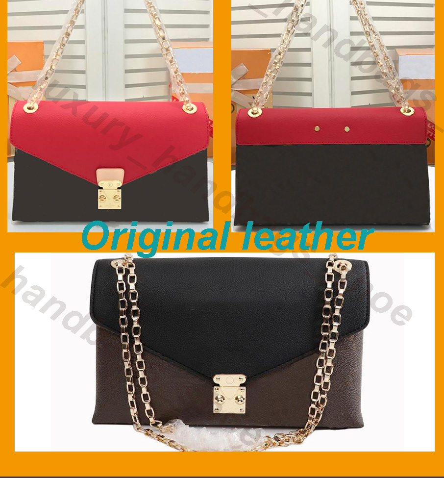 

designer classic flip shoulder bags Hight quality women genuine leather Tote wallets 41200, Black