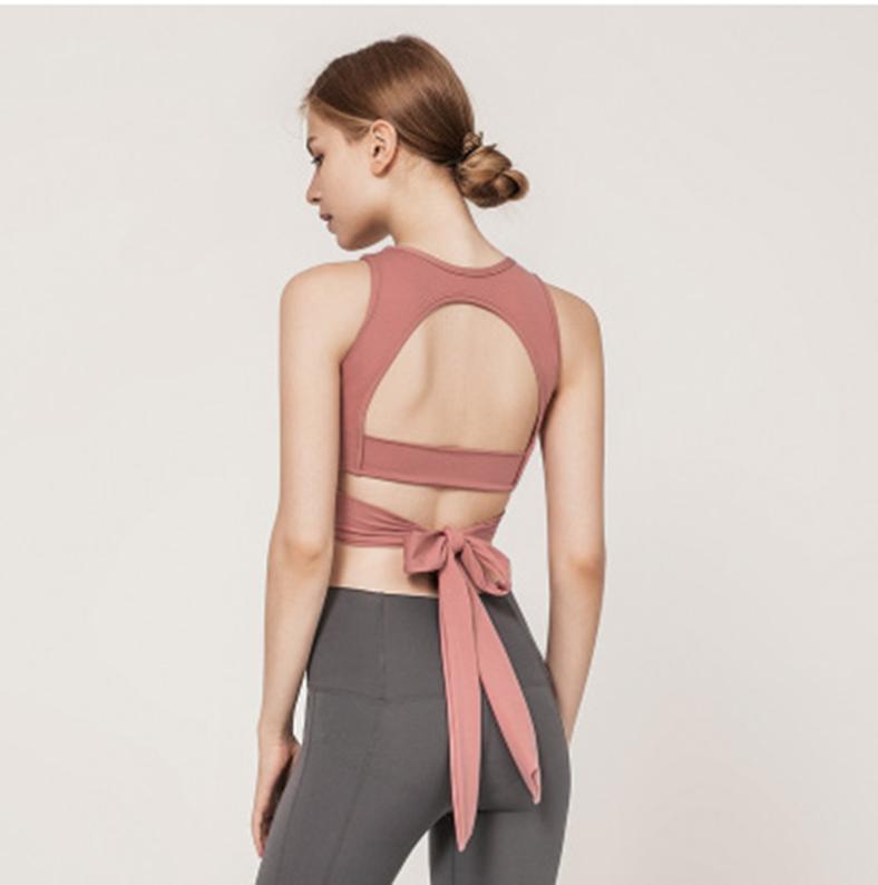 Elegant Bow tie Strap Back Women Sports Bra Professional Fashion Quick Dry Padded Gym Fitness Running Yoga Sport Brassiere Tops
Elegant Bow tie Strap Back Women Sports Bra Professional Fashion Quick Dry Padded Gym Fitness Running Yoga Sport Brassiere Tops