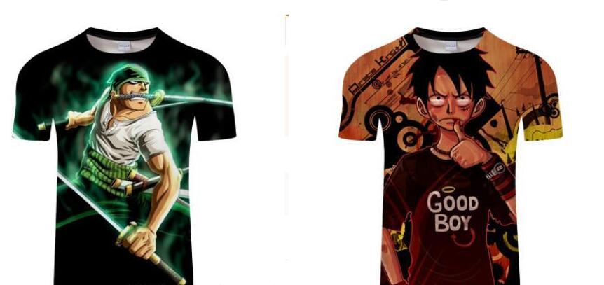 Luffy One Piece T-shirts Men Women 2020 New Fashion Hip Hop T Shirt Casual Clothing 3D Printed Summer Tops Tees t shirts for men