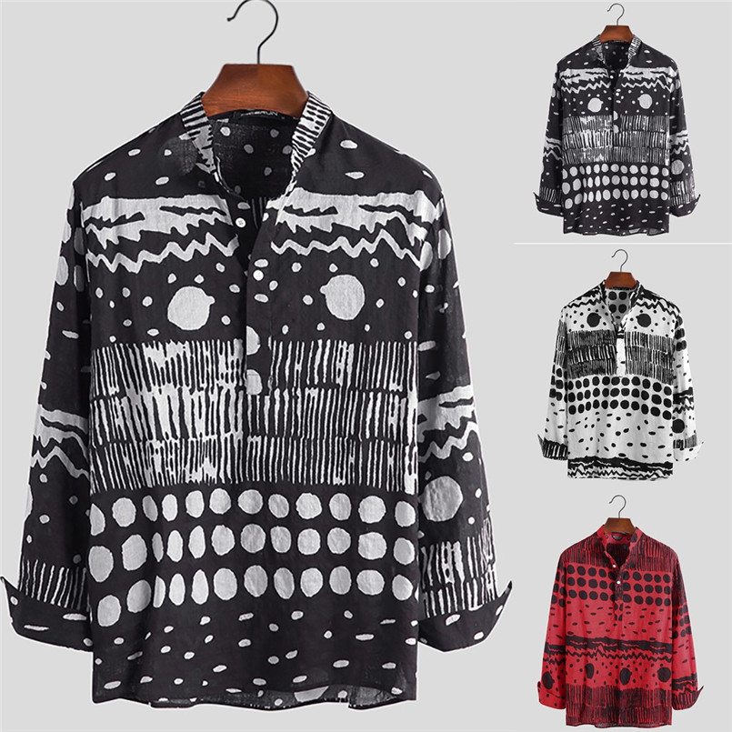 Quality Good Casual Stylish Clothes in apparel for men New Style Fashion Printed Long Sleeve Shirt Large Size Comfortable #4n15, Black
Quality Good Casual Stylish Clothes in apparel for men New Style Fashion Printed Long Sleeve Shirt Large Size Comfortable #4n15, Black