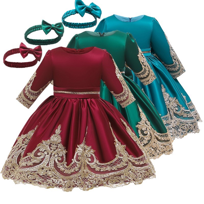 Baby Girls Christmas Dress Elegent Flower Lace Bow Kids Dresses for Girl Princess Long Sleeve Party Ball Gown Children Clothing, Red
Baby Girls Christmas Dress Elegent Flower Lace Bow Kids Dresses for Girl Princess Long Sleeve Party Ball Gown Children Clothing, Red