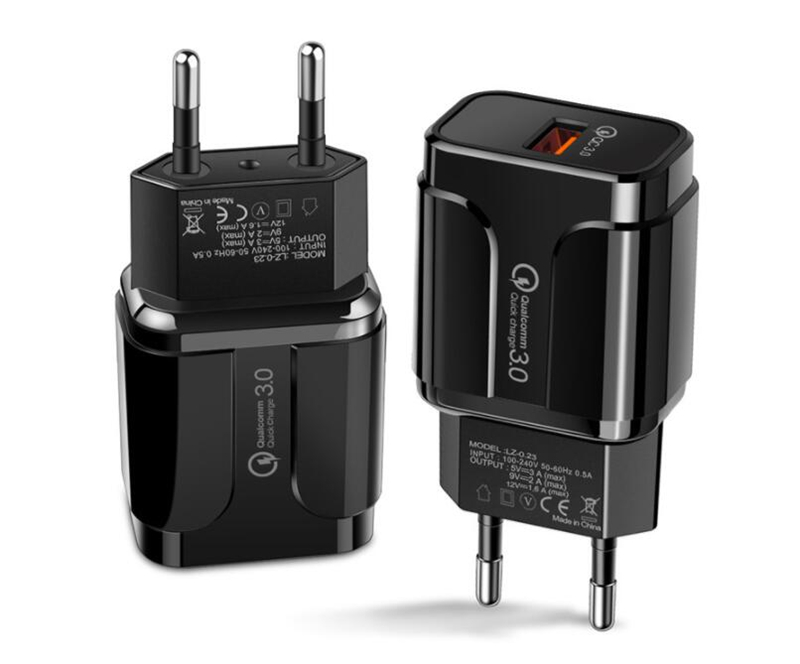 USB charger Phone QC 3.0 18W quick wall charger 3A EU US plug travel adapter universal fast charger for LG samsung huawei
USB charger Phone QC 3.0 18W quick wall charger 3A EU US plug travel adapter universal fast charger for LG samsung huawei