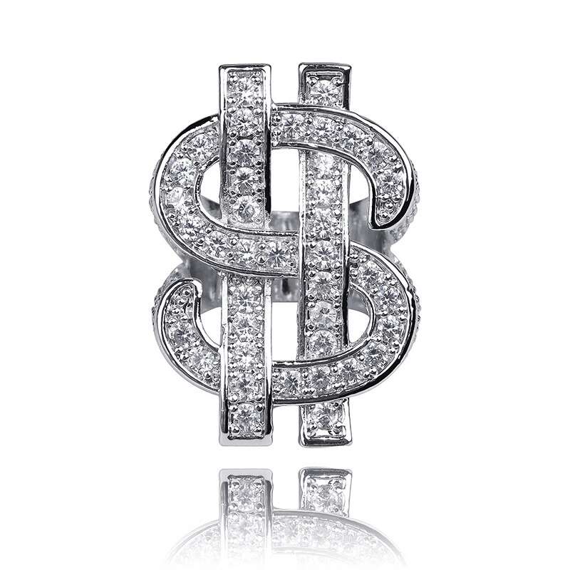 Wholesale-dollar symbol $ cluster rings for men luxury designer diamonds ring 18k gold plated copper zircons gold silver rings jewelry gifts
Wholesale-dollar symbol $ cluster rings for men luxury designer diamonds ring 18k gold plated copper zircons gold silver rings jewelry gifts