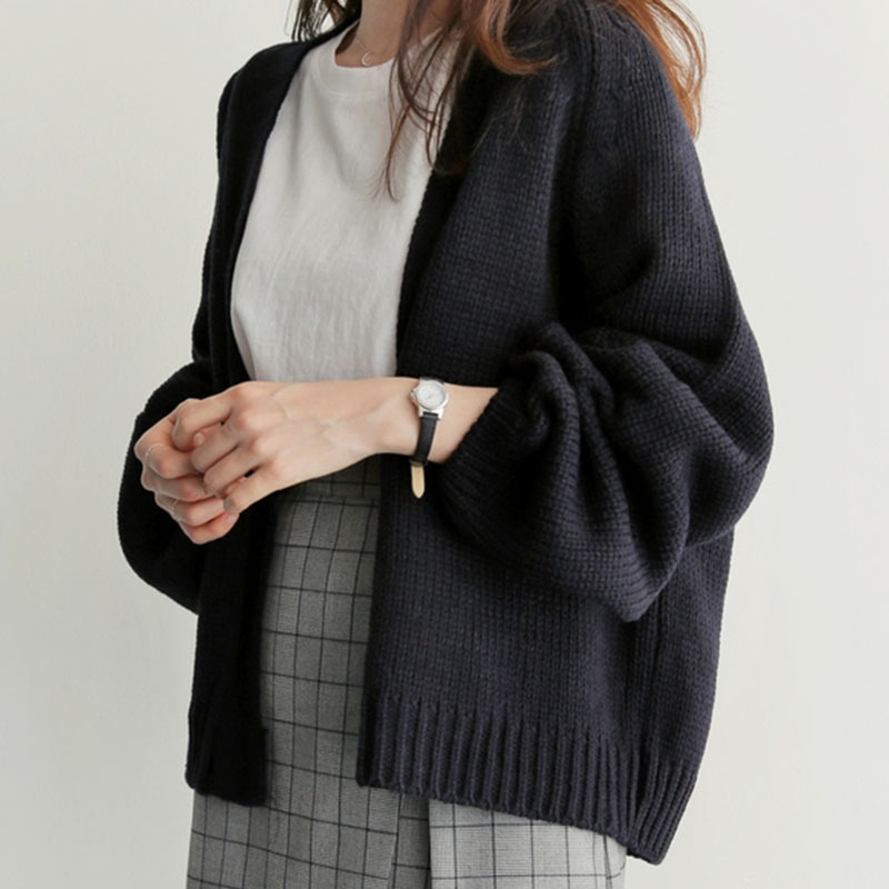 SVOKOR Cardigan Women Long Sleeve Wild Warm Women's Knitted Sweater Harajuku Casual Cardigans Of Large Sizes, Black
SVOKOR Cardigan Women Long Sleeve Wild Warm Women's Knitted Sweater Harajuku Casual Cardigans Of Large Sizes, Black