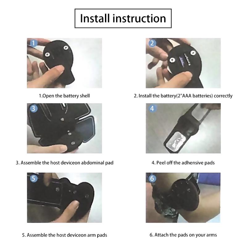 Training Equipment Electric ABS Wireless Muscle Simulators Smart Fitness Abdominal Device Body Exerciser Belly Leg Arm Workout8397
