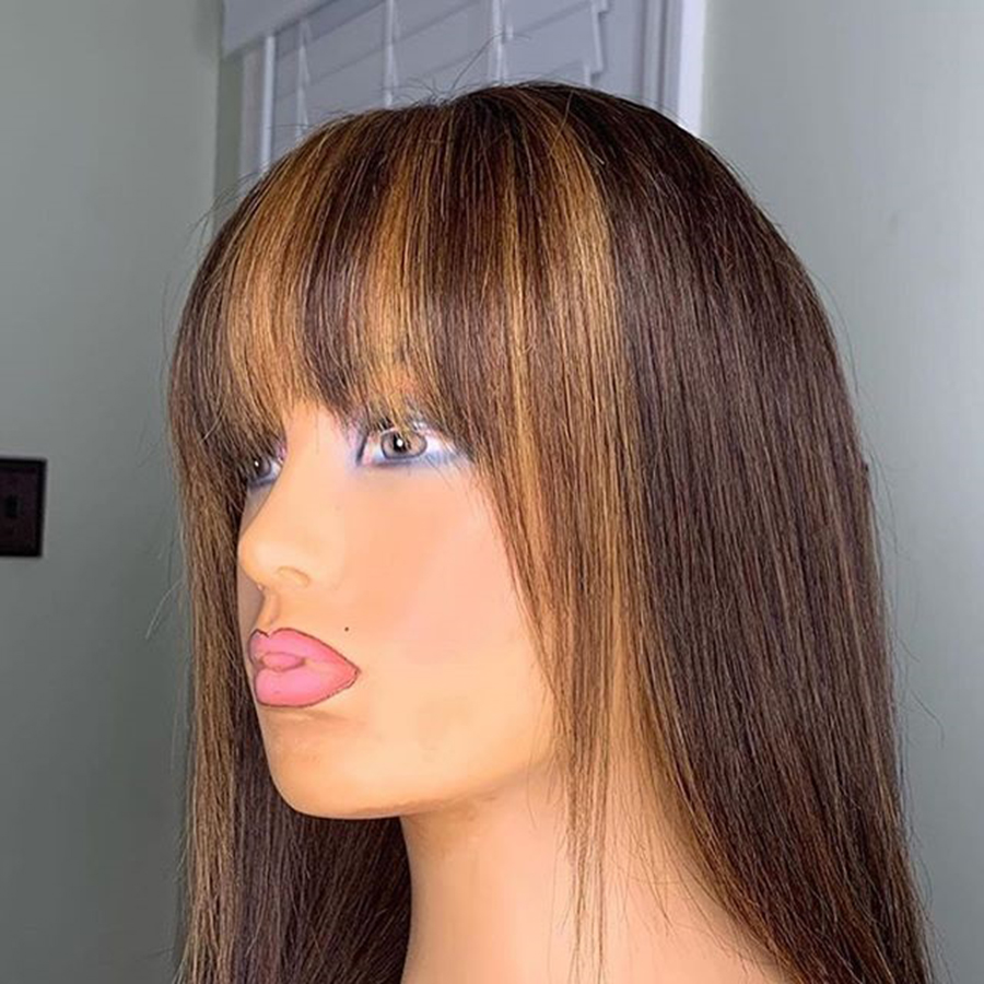 360 frontal Malaysia Remy Human Hair Body Wave blonde Highlight Color Full Lace with Bangs 13x6 transparent Laces Front fringe Wig bleached konts, Highlights color
360 frontal Malaysia Remy Human Hair Body Wave blonde Highlight Color Full Lace with Bangs 13x6 transparent Laces Front fringe Wig bleached konts, Highlights color