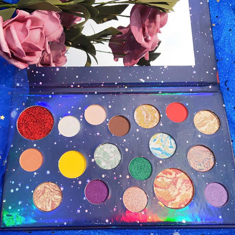 18 Colors Eyeshadow Palette Highlight Glitter Matte Eyeshadow Eyes Makeup Tools MH88, As
18 Colors Eyeshadow Palette Highlight Glitter Matte Eyeshadow Eyes Makeup Tools MH88, As