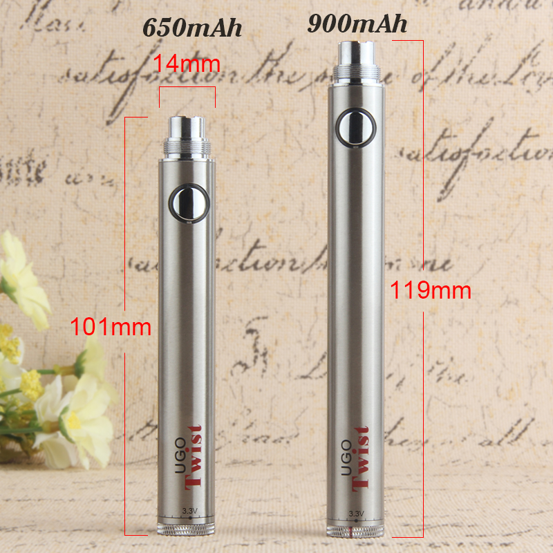 EVOD Twist 510 Thread UGO Vape Battery+USB Charger Kit Variable Voltage 3.3~4.8V Ego Passthough Oil Vaper Pens for E Cigs Atomizer
EVOD Twist 510 Thread UGO Vape Battery+USB Charger Kit Variable Voltage 3.3~4.8V Ego Passthough Oil Vaper Pens for E Cigs Atomizer