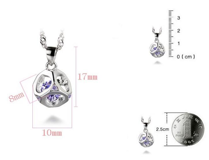 Wholesale-(without chain) Men's / Women's lovers gifts 925 sterling silver pendant necklace love cube Hypoallergenic jewelry