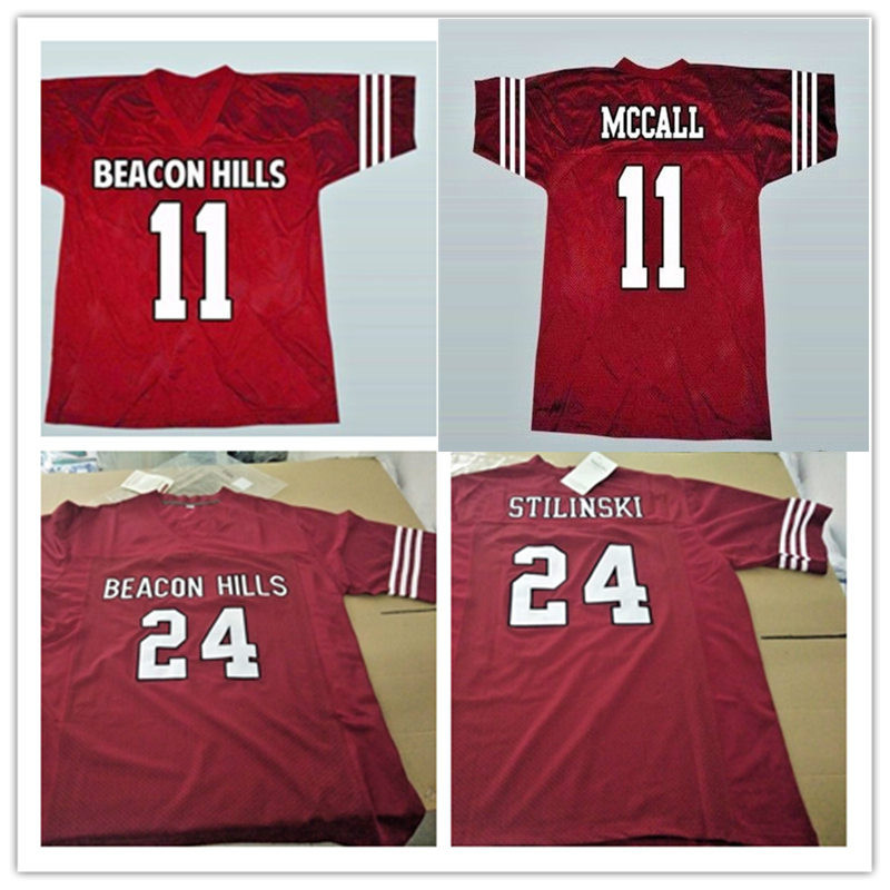 Mens Teen Wolf Football Jerseys stitched Red #11 TScott McCall #24 Stiles Stilinski Teen Wolf Beacon Hills Lacrosse Film Jersey Size S-3XL, Black;red
Mens Teen Wolf Football Jerseys stitched Red #11 TScott McCall #24 Stiles Stilinski Teen Wolf Beacon Hills Lacrosse Film Jersey Size S-3XL, Black;red